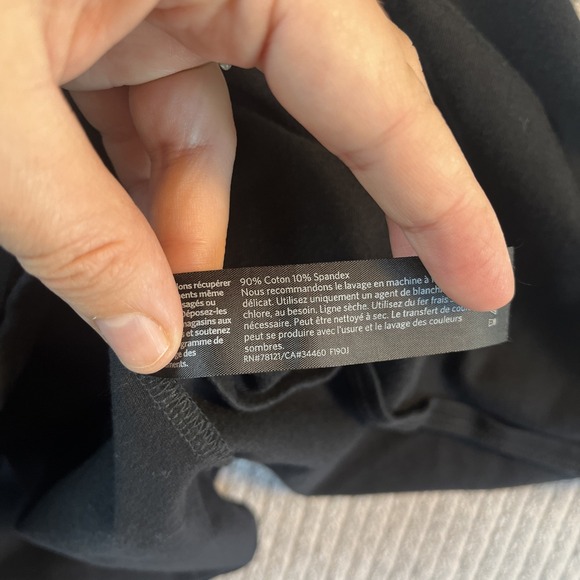 Eileen Fisher T Shirt Dress Women's M Black Stretch‎ Minimalist Capsule Basic - Picture 8 of 8